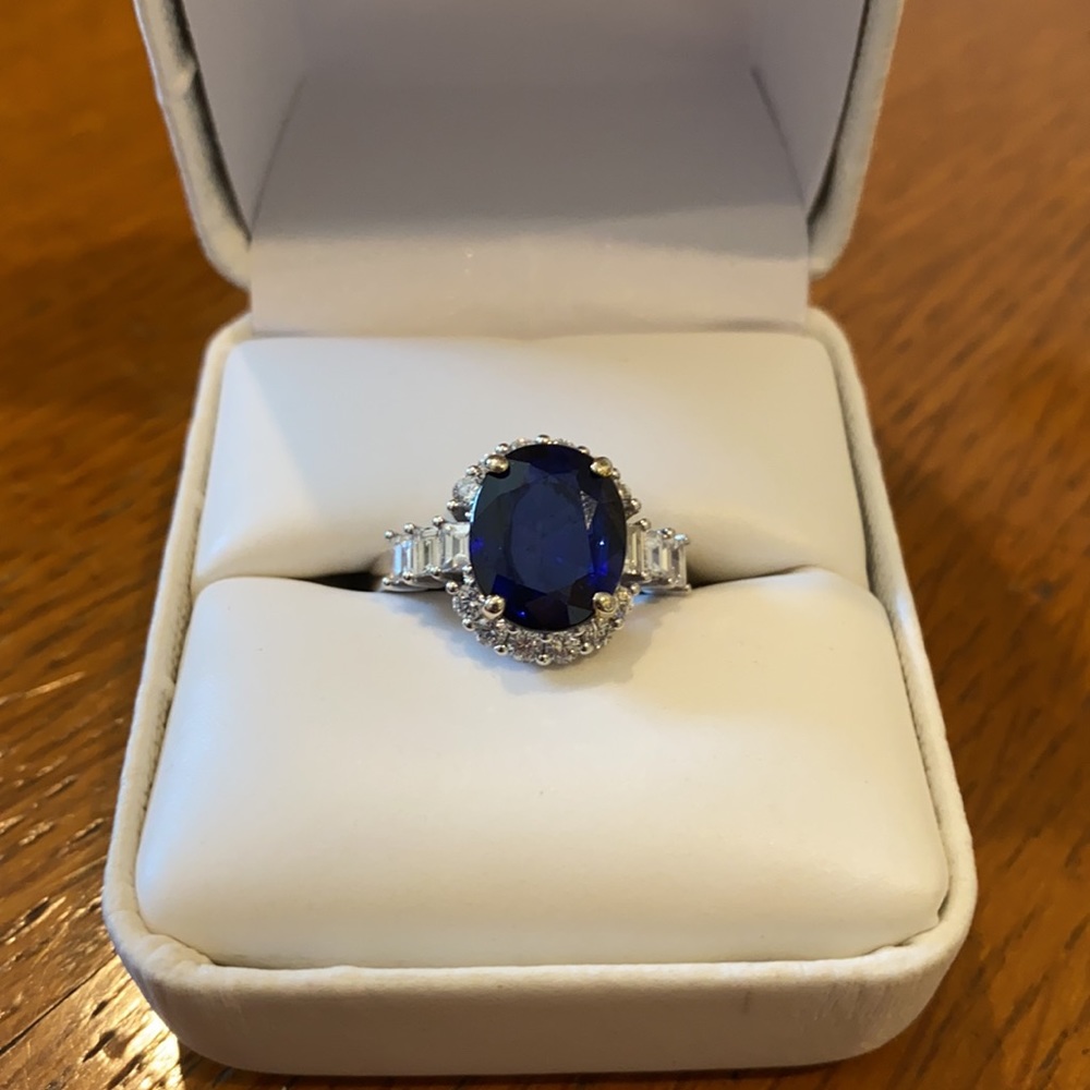 Sapphire and Diamond Ring